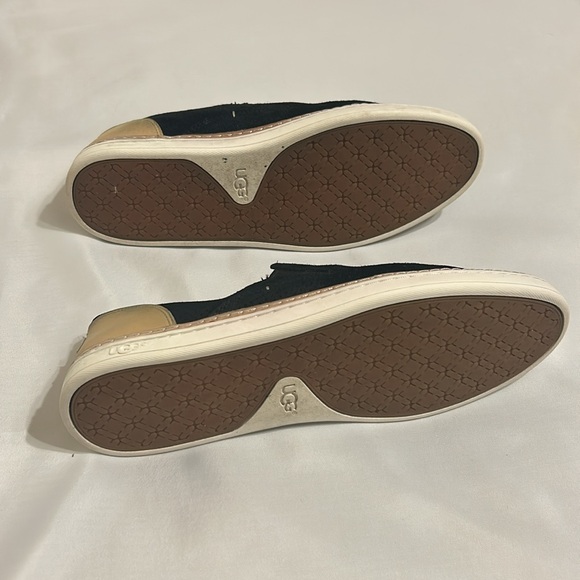 UGG Adley Black Suede Slip On Sneakers Shooes - Picture 5 of 5